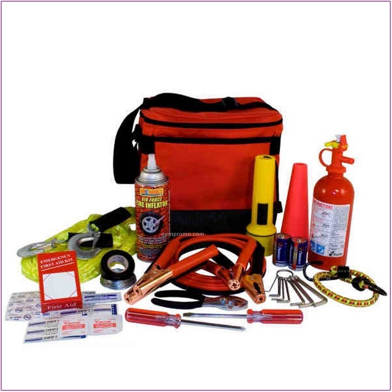 Roadside Emergency Kit With Jumper Cables