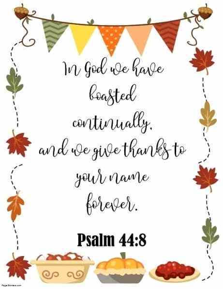 happy thanksgiving day bible verses